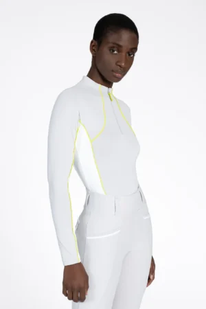 Contrast Long Sleeve Base Layer (Glacier/Lime)