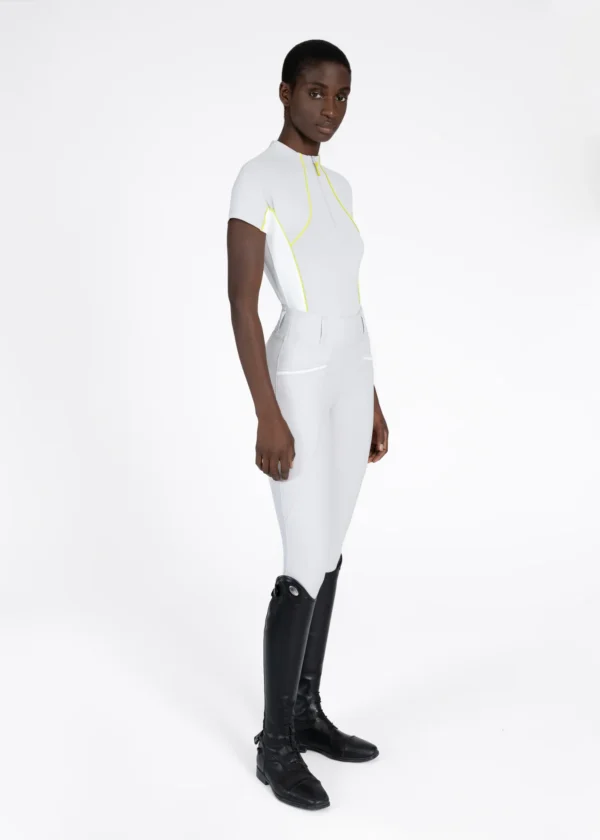 Contrast Short Sleeve Base Layer (Glacier/Lime) - Image 2