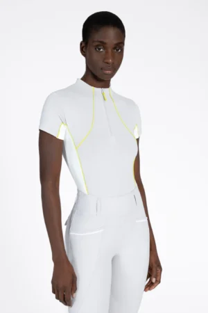Contrast Short Sleeve Base Layer (Glacier/Lime)