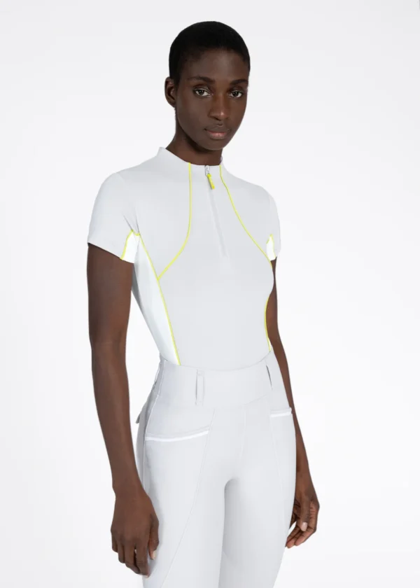 Contrast Short Sleeve Base Layer (Glacier/Lime)