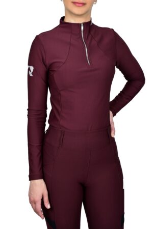 BURGUNDY TOP - RACTIVE
